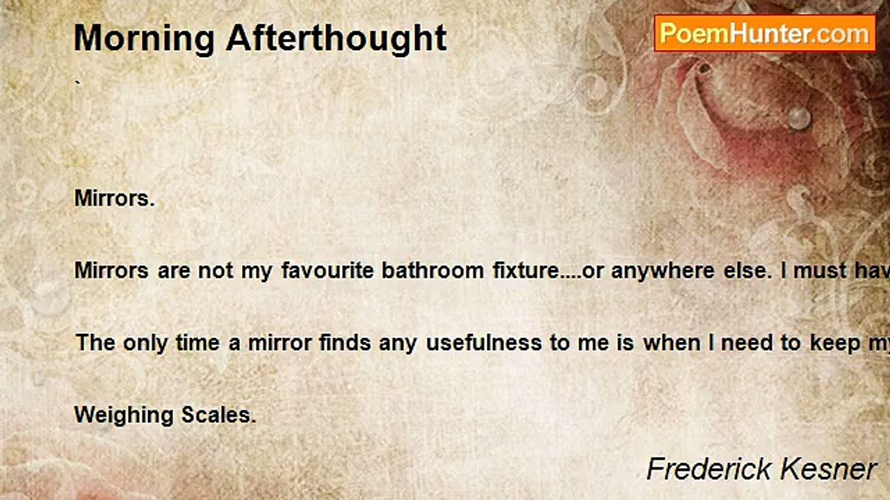 Frederick Kesner - Morning Afterthought