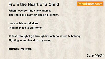 Lore Me34 - From the Heart of a Child