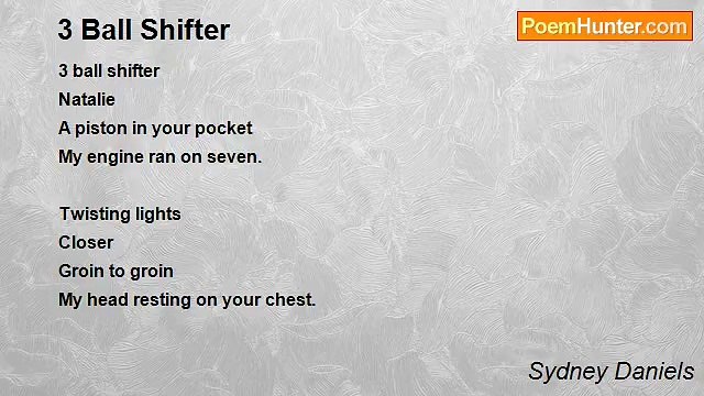 Sydney Daniels - 3 Ball Shifter