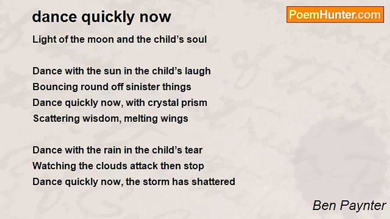 Ben Paynter - dance quickly now