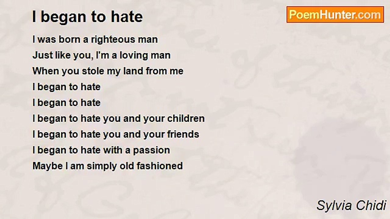 Sylvia Chidi - I began to hate