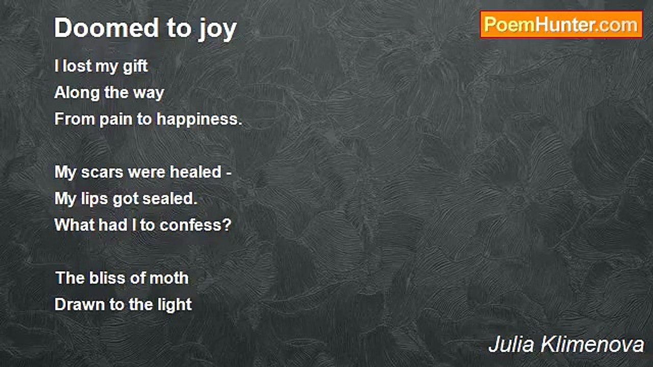 Julia Klimenova - Doomed to joy