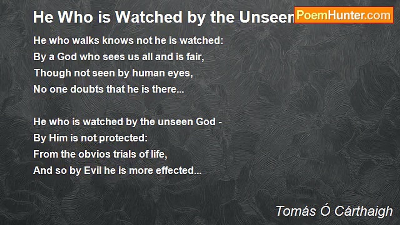 Tomás Ó Cárthaigh - He Who is Watched by the Unseen God