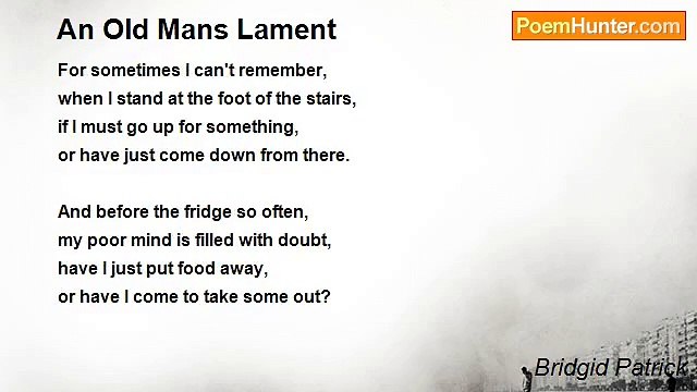 Bridgid Patrick - An Old Mans Lament