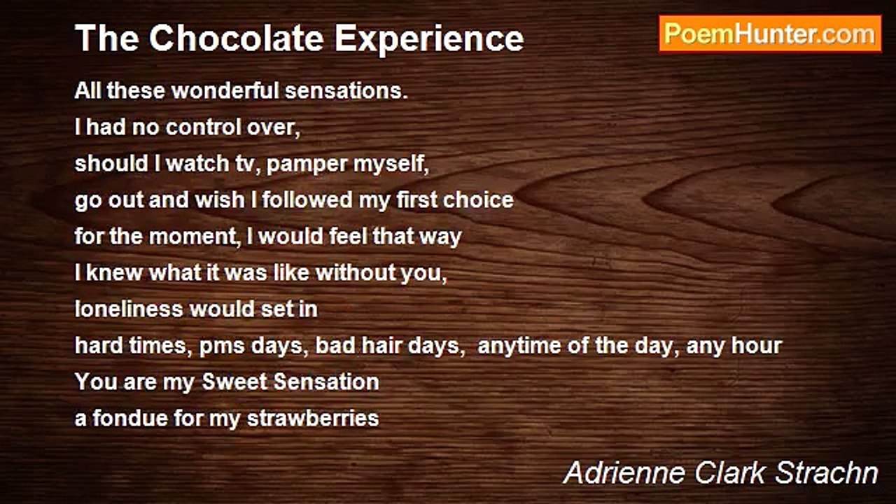 Adrienne Clark Strachn - The Chocolate Experience