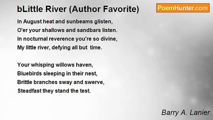 Barry A. Lanier - bLittle River (Author Favorite)