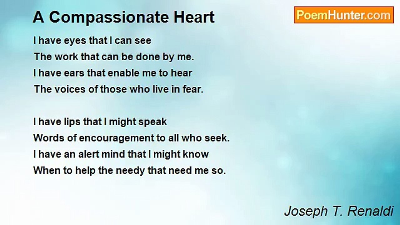 Joseph T. Renaldi - A Compassionate Heart