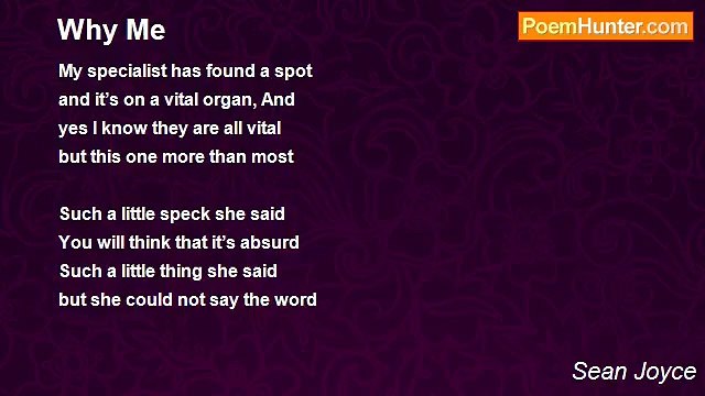 Sean Joyce - Why Me