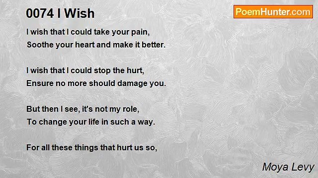 Moya Levy - 0074 I Wish