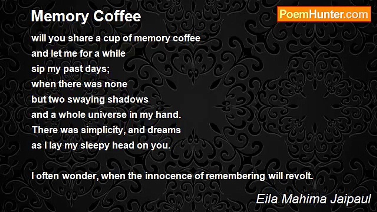 Eila Mahima Jaipaul - Memory Coffee
