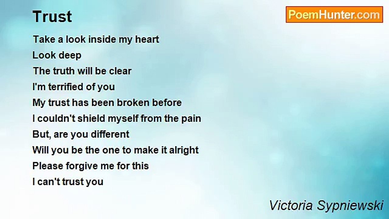 Victoria Sypniewski - Trust