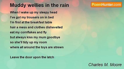 Charles M. Moore - Muddy wellies in the rain