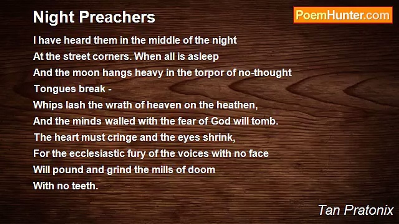 Tan Pratonix - Night Preachers
