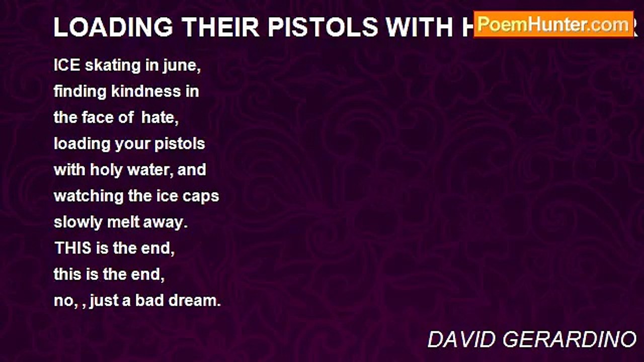 DAVID GERARDINO - LOADING THEIR PISTOLS WITH HO...