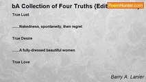 Barry A. Lanier - bA Collection of Four Truths {Edited Version}