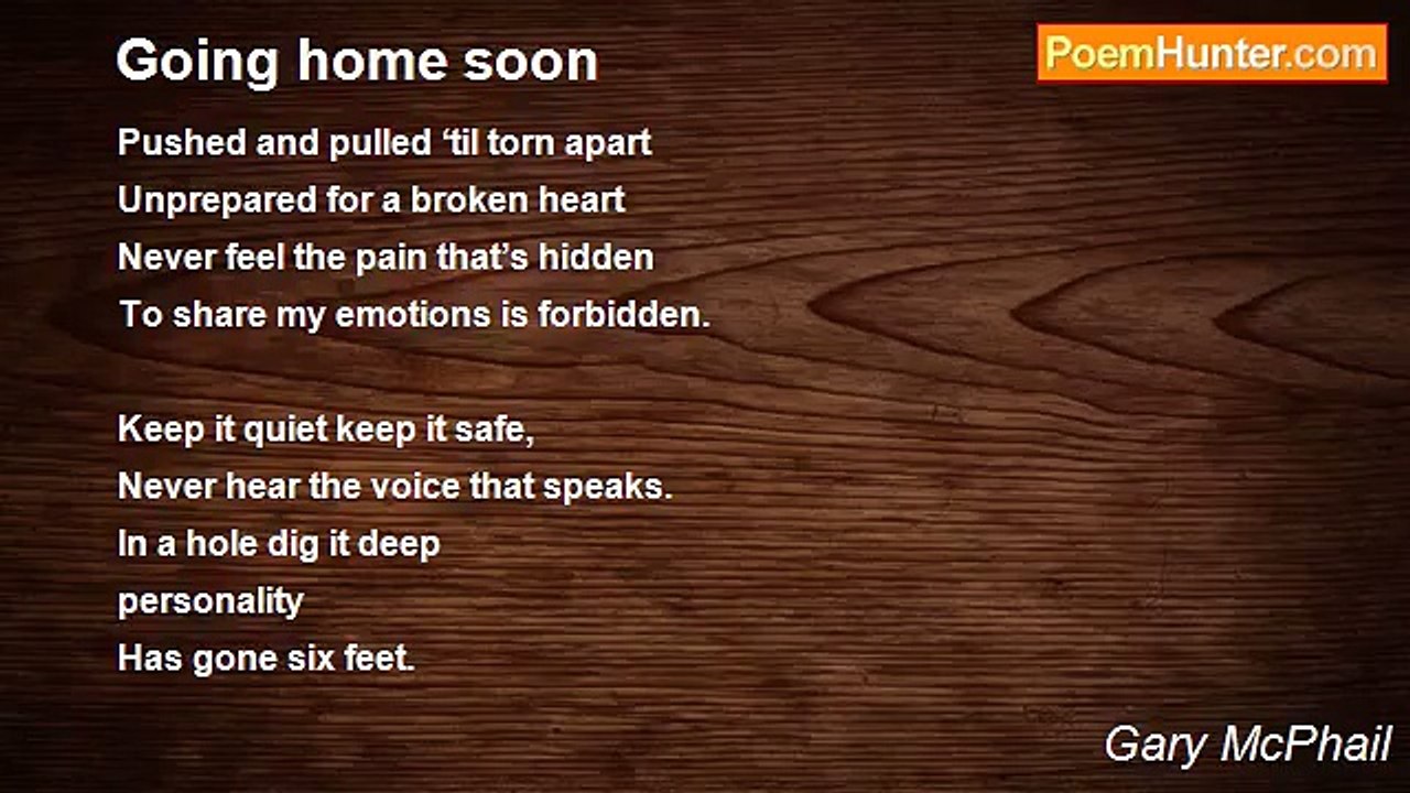 Gary McPhail - Going home soon