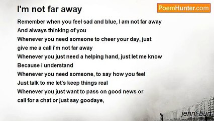 jenni burt - I'm not far away