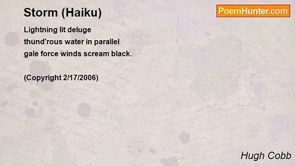 Hugh Cobb - Storm (Haiku)