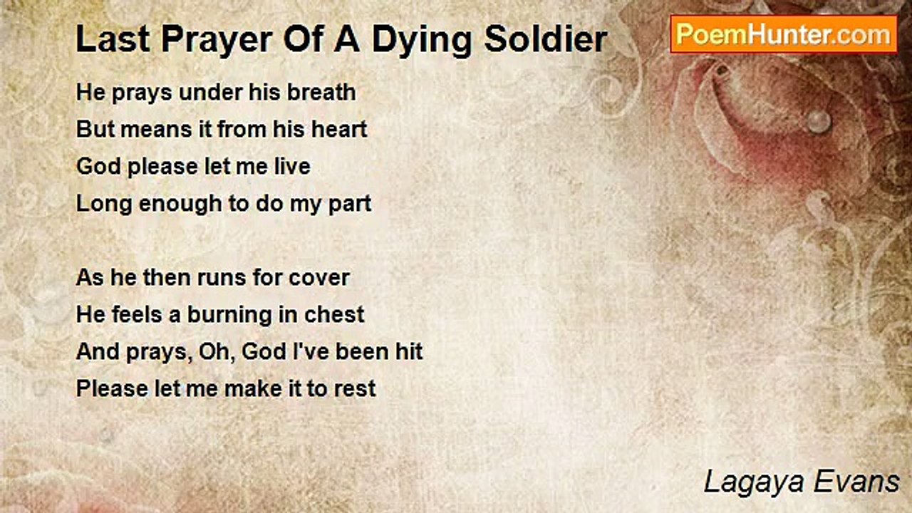Lagaya Evans - Last Prayer Of A Dying Soldier