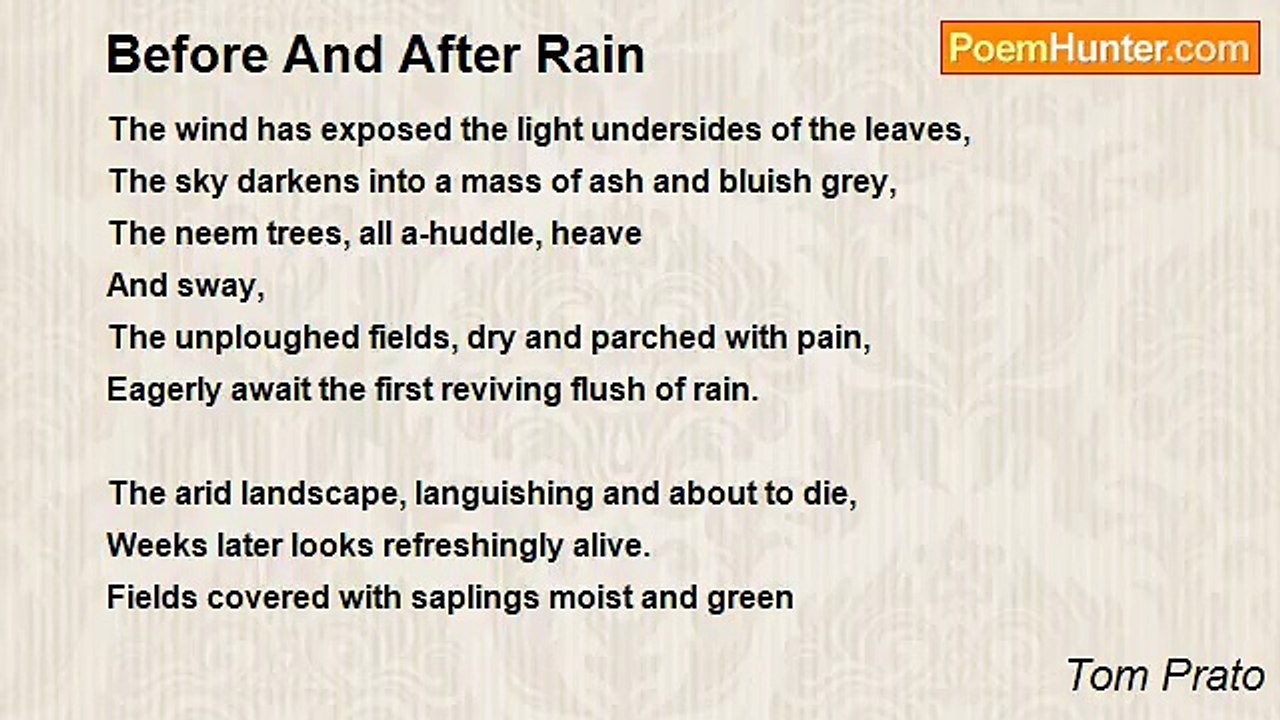 Tom Prato - Before And After Rain