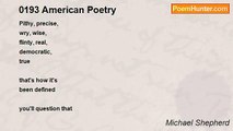 Michael Shepherd - 0193 American Poetry