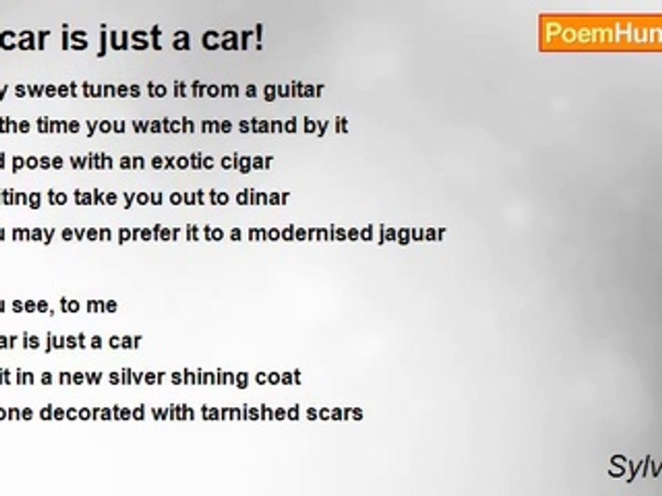 Sylvia Chidi - A car is just a car!