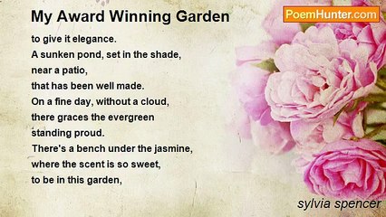sylvia spencer - My Award Winning Garden
