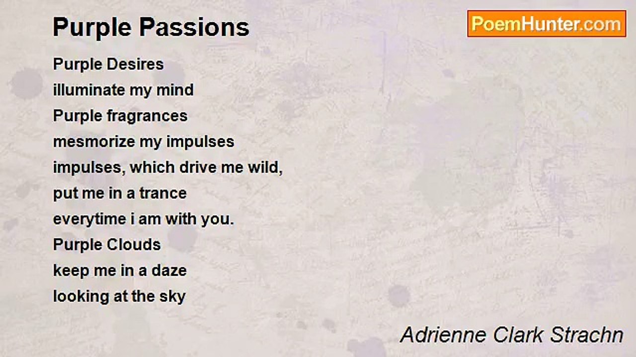 Adrienne Clark Strachn - Purple Passions