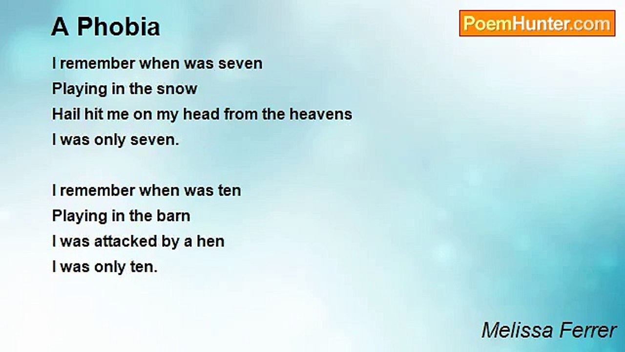 Melissa Ferrer - A Phobia