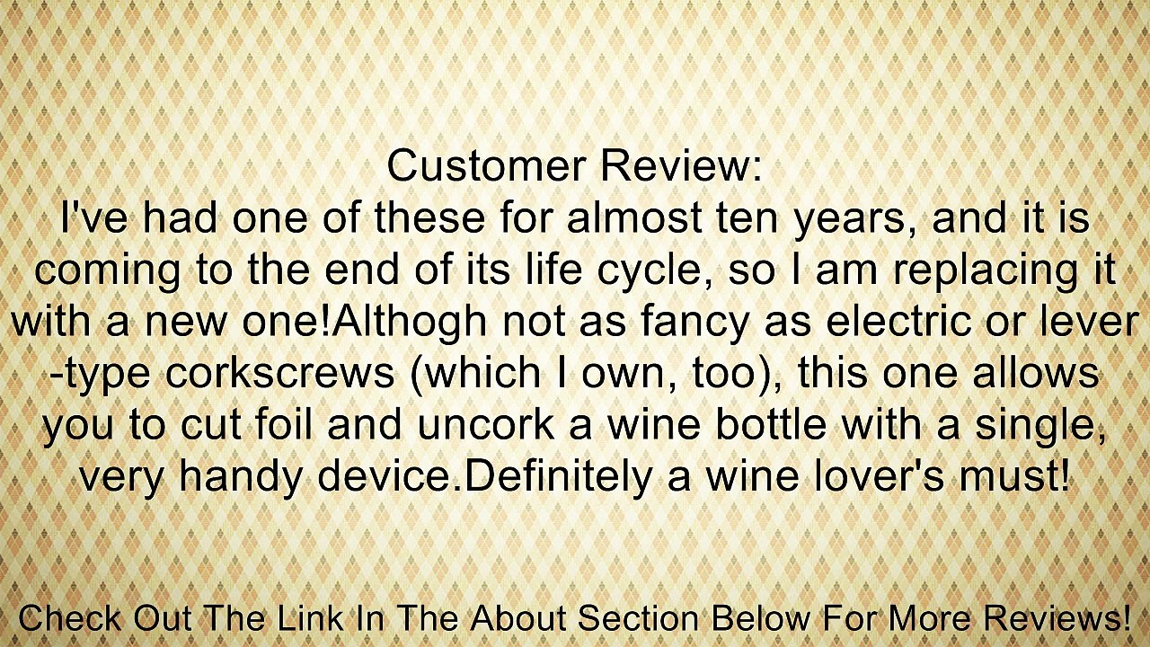 Cuisinox Corkscrew Review