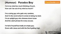 K. Jared Hosein - (Humour)   Paradox Boy