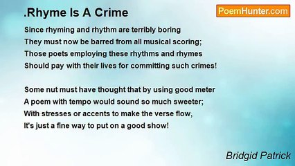Bridgid Patrick - .Rhyme Is A Crime