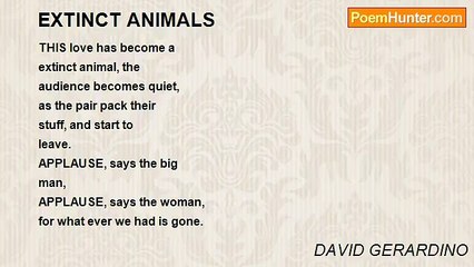 DAVID GERARDINO - EXTINCT ANIMALS