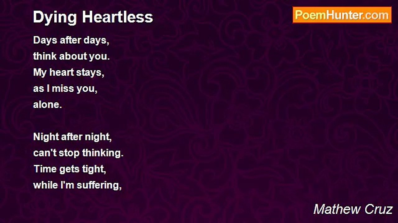 Mathew Cruz - Dying Heartless
