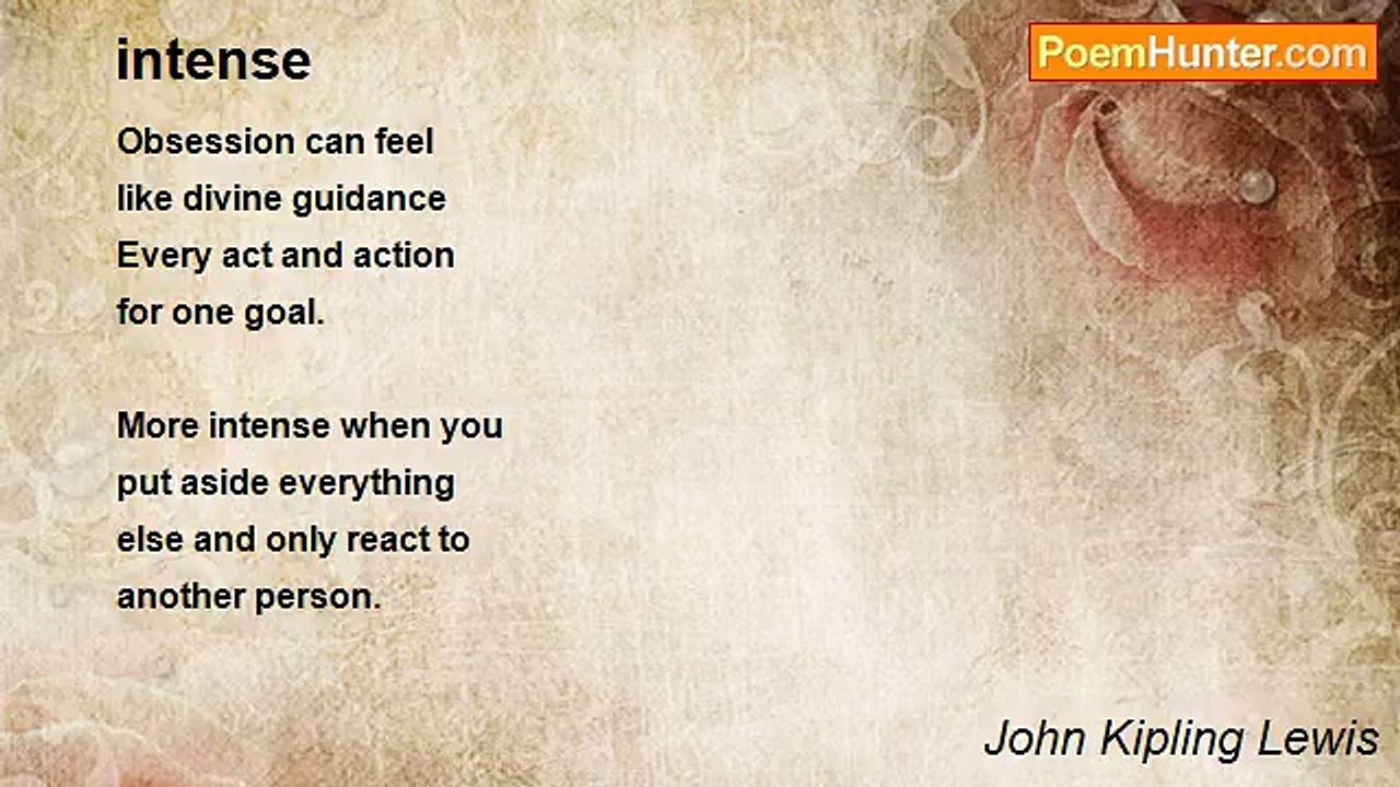 John Kipling Lewis - intense