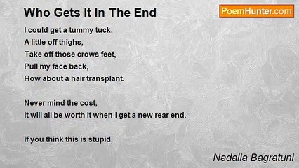 Nadalia Bagratuni - Who Gets It In The End