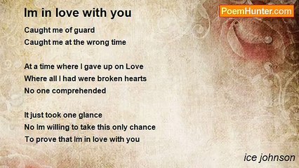 ice johnson - Im in love with you