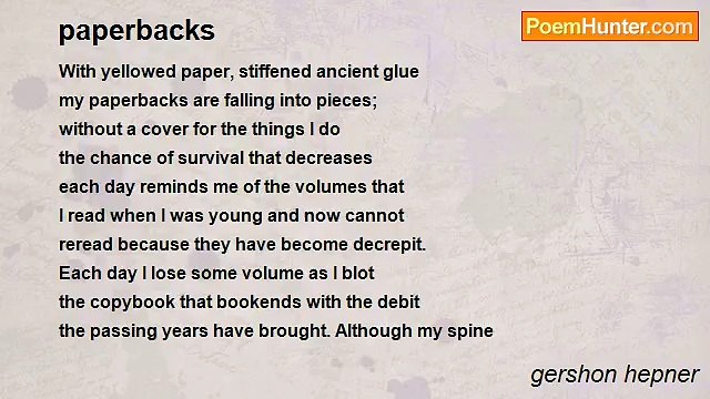 gershon hepner - paperbacks