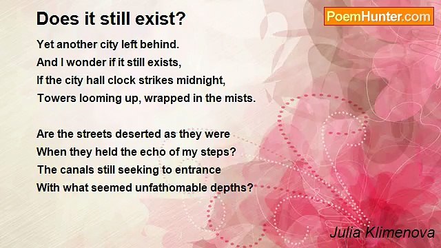 Julia Klimenova - Does it still exist?