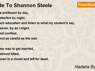 Nadalia Bagratuni - Ode To Shannon Steele