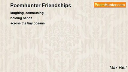 Max Reif - Poemhunter Friendships