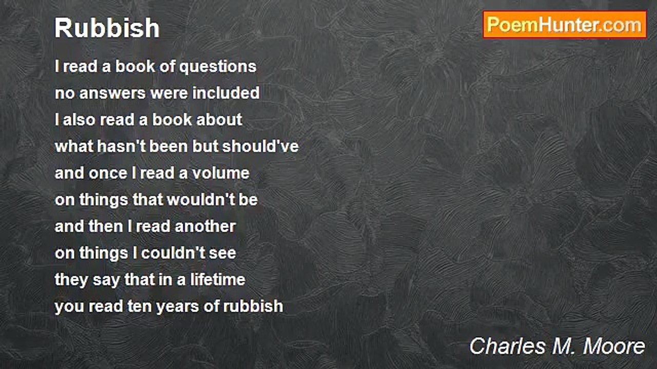 Charles M. Moore - Rubbish