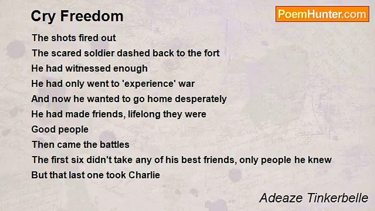 Adeaze Tinkerbelle - Cry Freedom