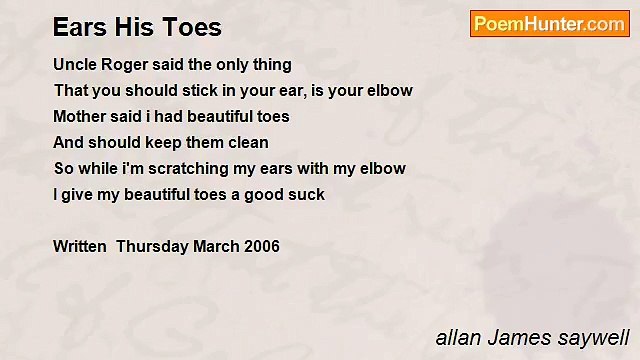 allan James saywell - Ears His Toes