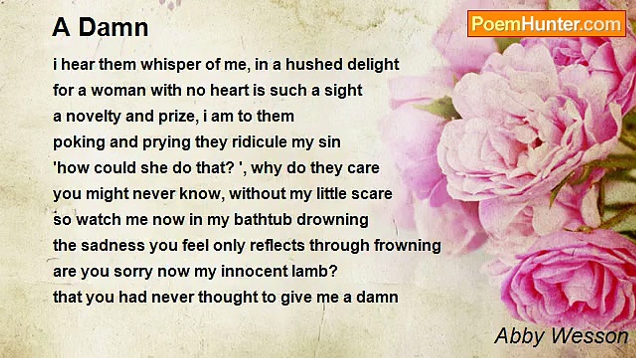 Abby Wesson - A Damn