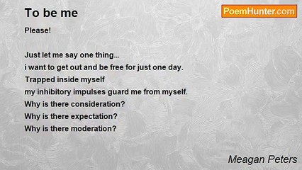 Meagan Peters - To be me