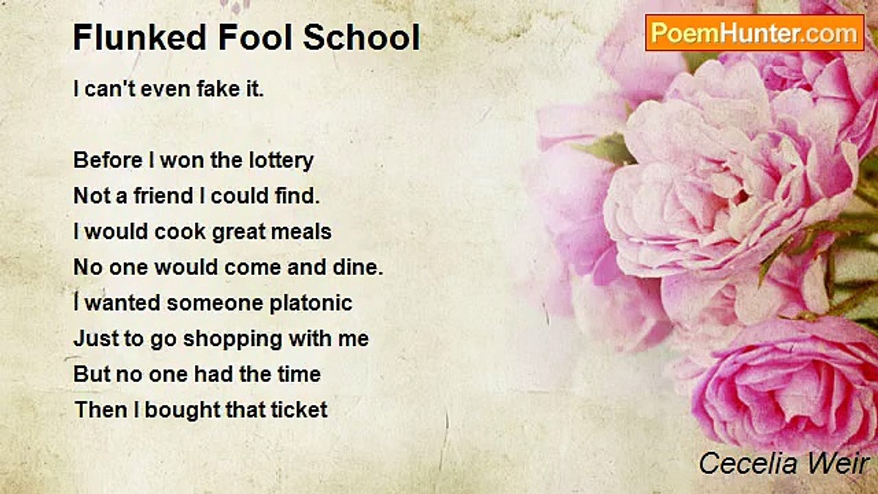 Cecelia Weir - Flunked Fool School