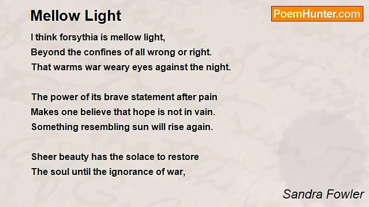 Sandra Fowler - Mellow Light