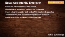 nimal dunuhinga - Equal Opportunity Employer