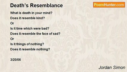 Jordan Simon - Death’s Resemblance